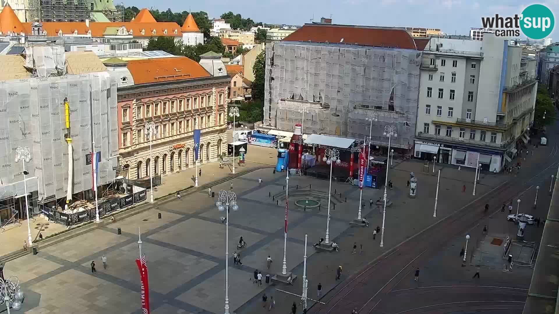 Piazza Ban Jelačić livecam Zagreb – Hotel Dubrovnik