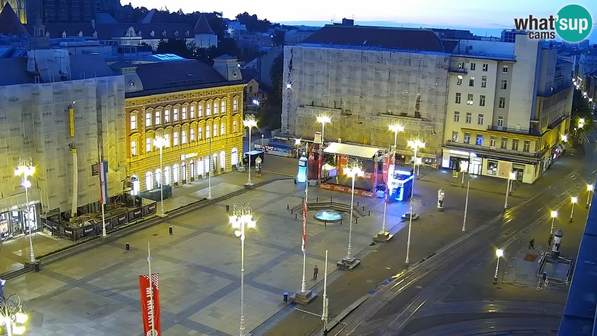 Piazza Ban Jelačić livecam Zagreb – Hotel Dubrovnik