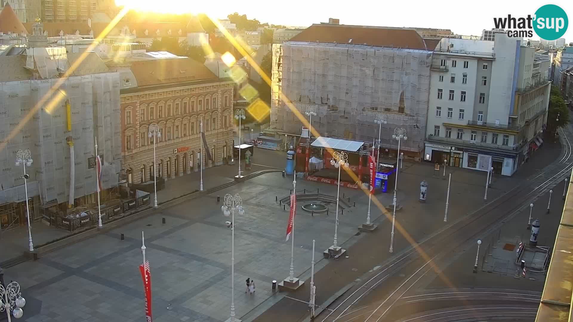LIVE Webcam Zagreb Hotel Dubrovnik | Ban Jelačić square
