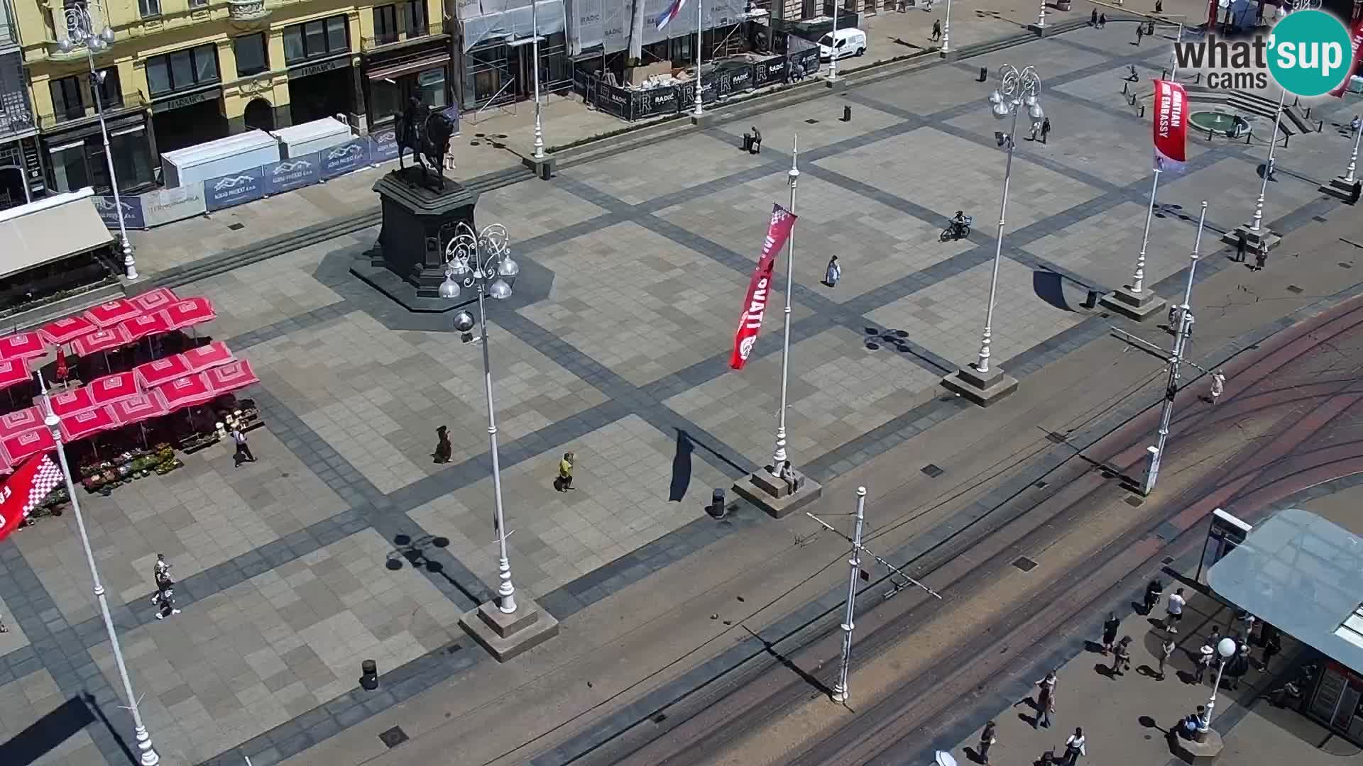Trg Bana Jelačića web kamera Zagreb – Hotel Dubrovnik