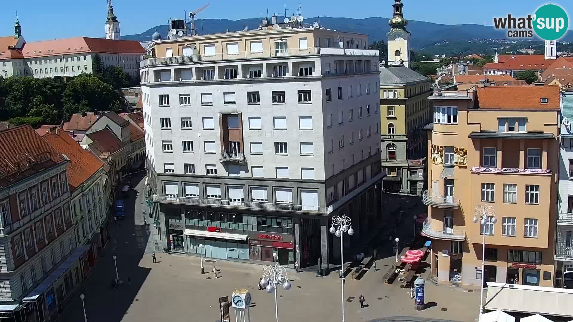 Trg Bana Jelačića v živo Zagreb – Hotel Dubrovnik