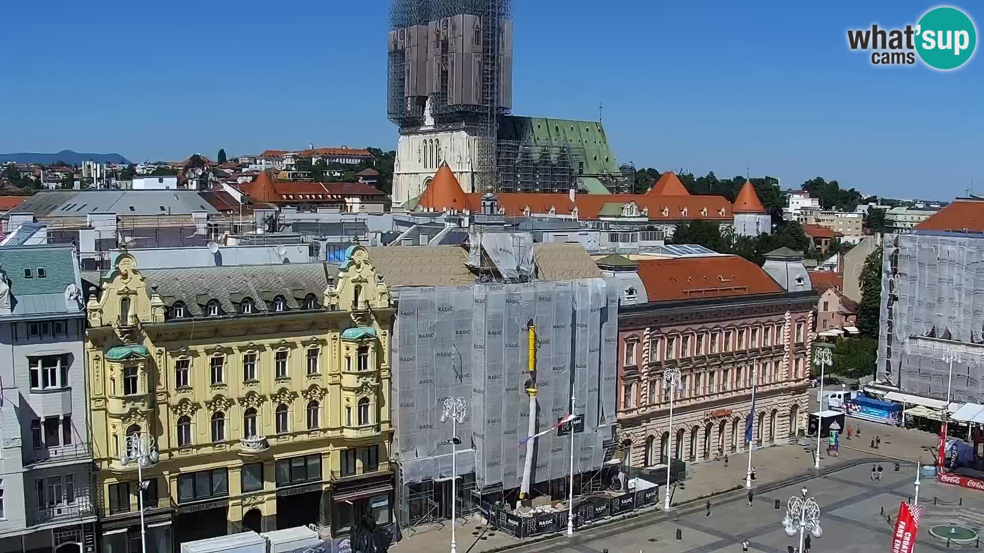 Piazza Ban Jelačić livecam Zagreb – Hotel Dubrovnik