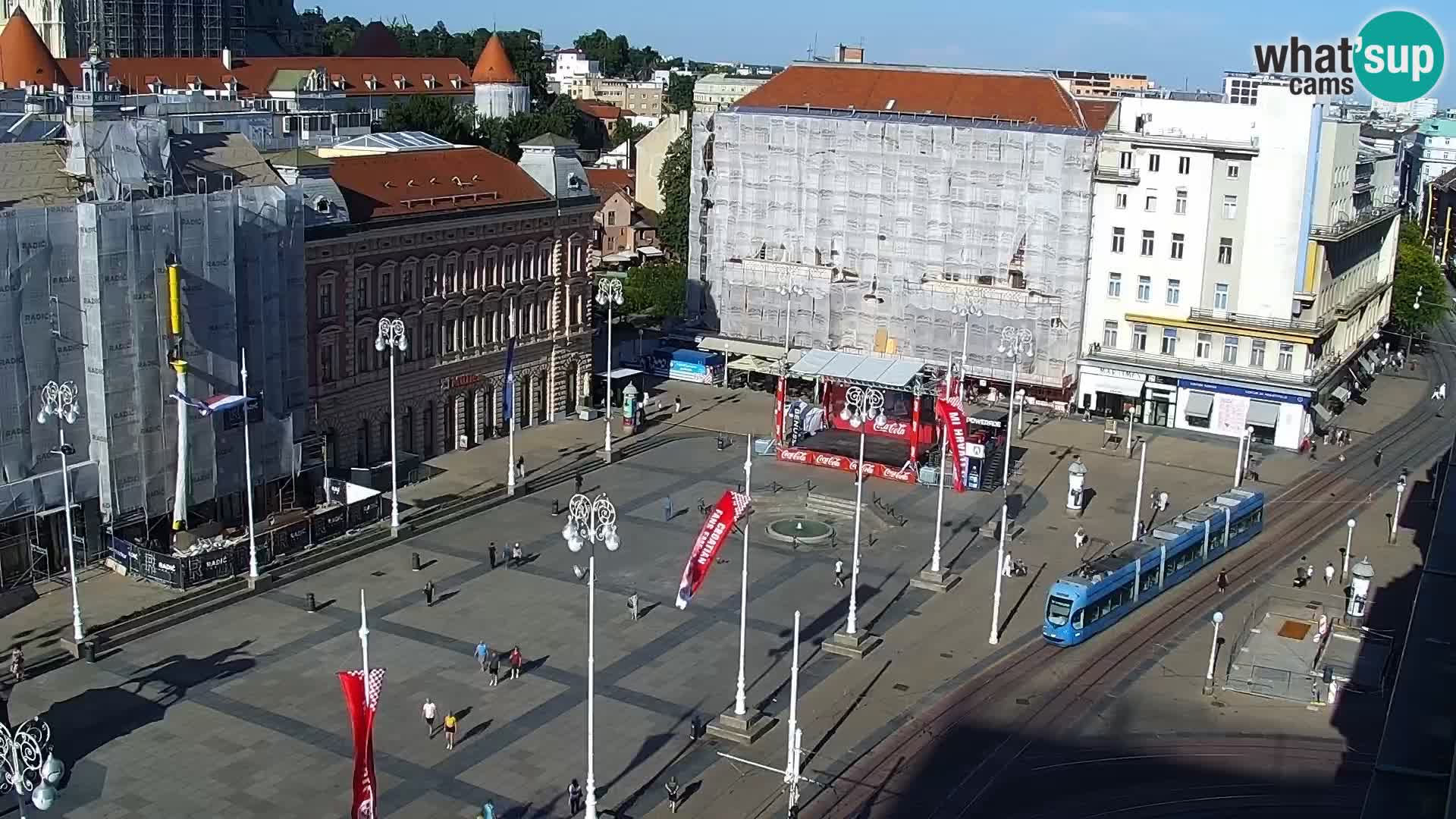 Piazza Ban Jelačić livecam Zagreb – Hotel Dubrovnik