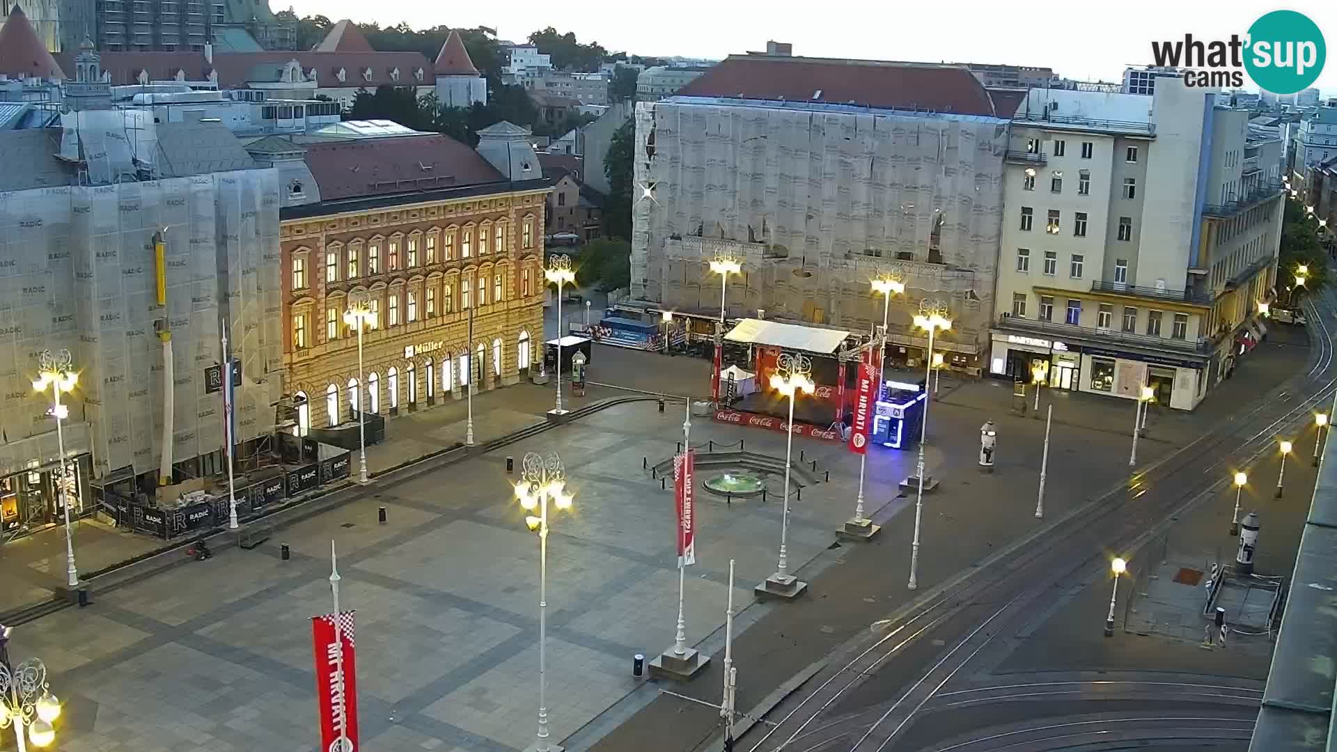 Plaza Ban Jelačić camera en vivo Zagreb – Hotel Dubrovnik