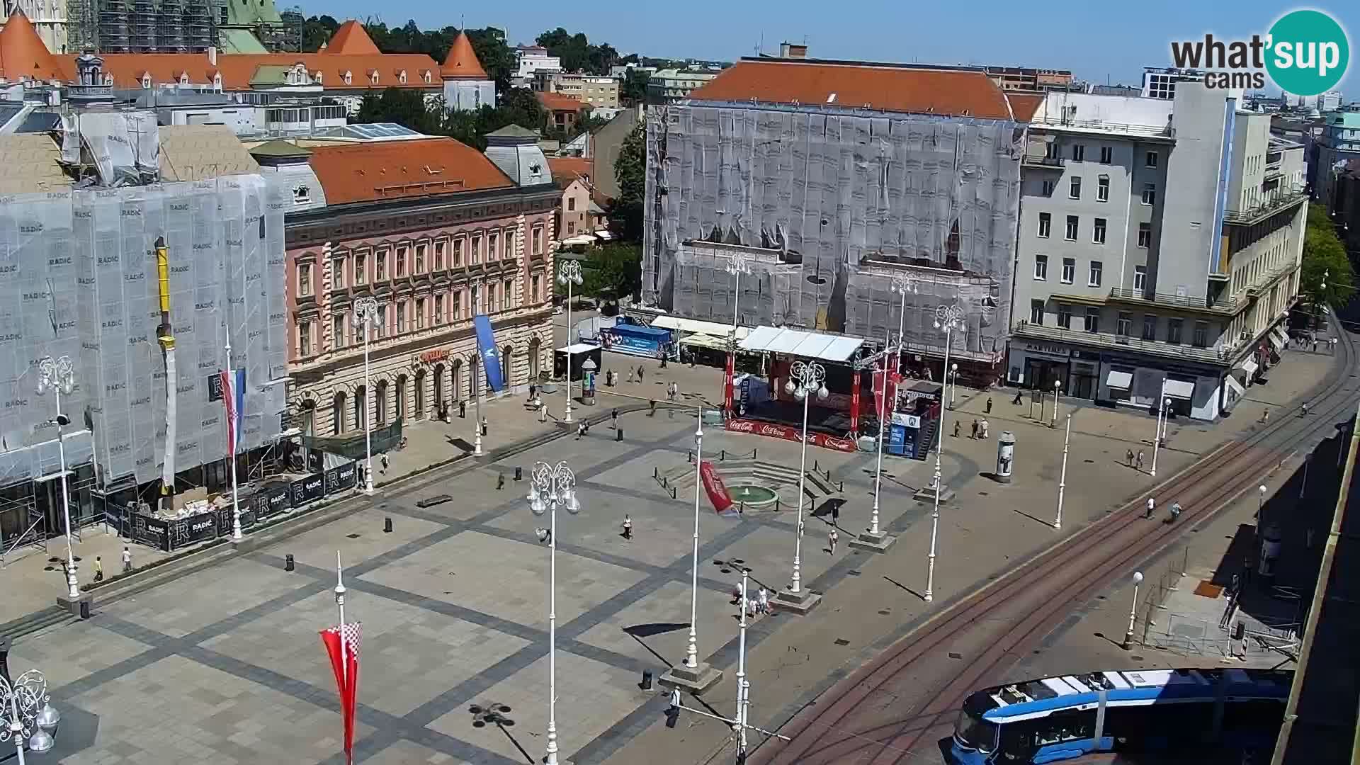 Ban Jelačić live cam Zagreb – Hotel Dubrovnik