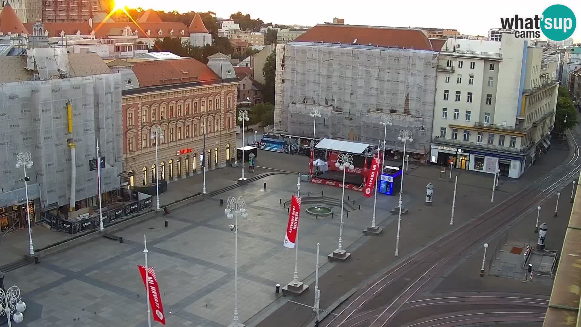 LIVE Webcam Zagreb Hotel Dubrovnik | Ban Jelačić square