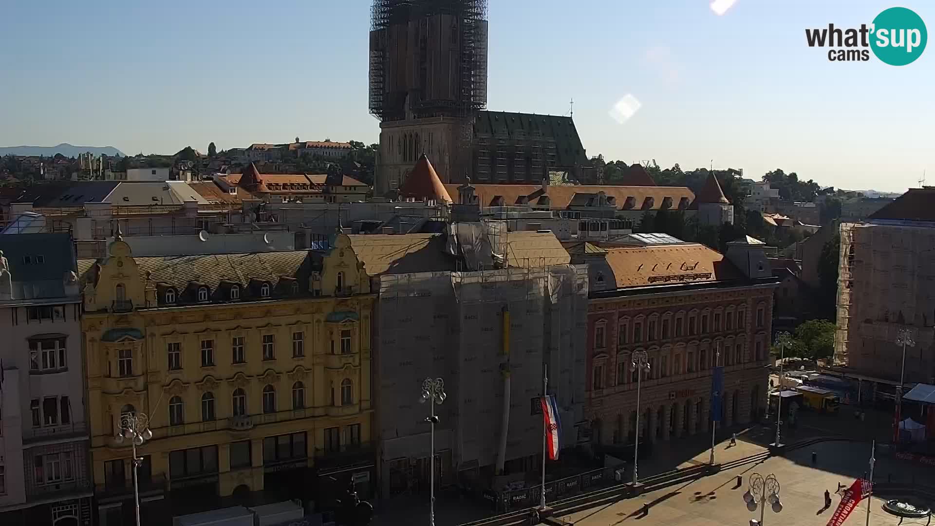 Ban Jelačić Platz  Live webcam Zagreb – Hotel Dubrovnik