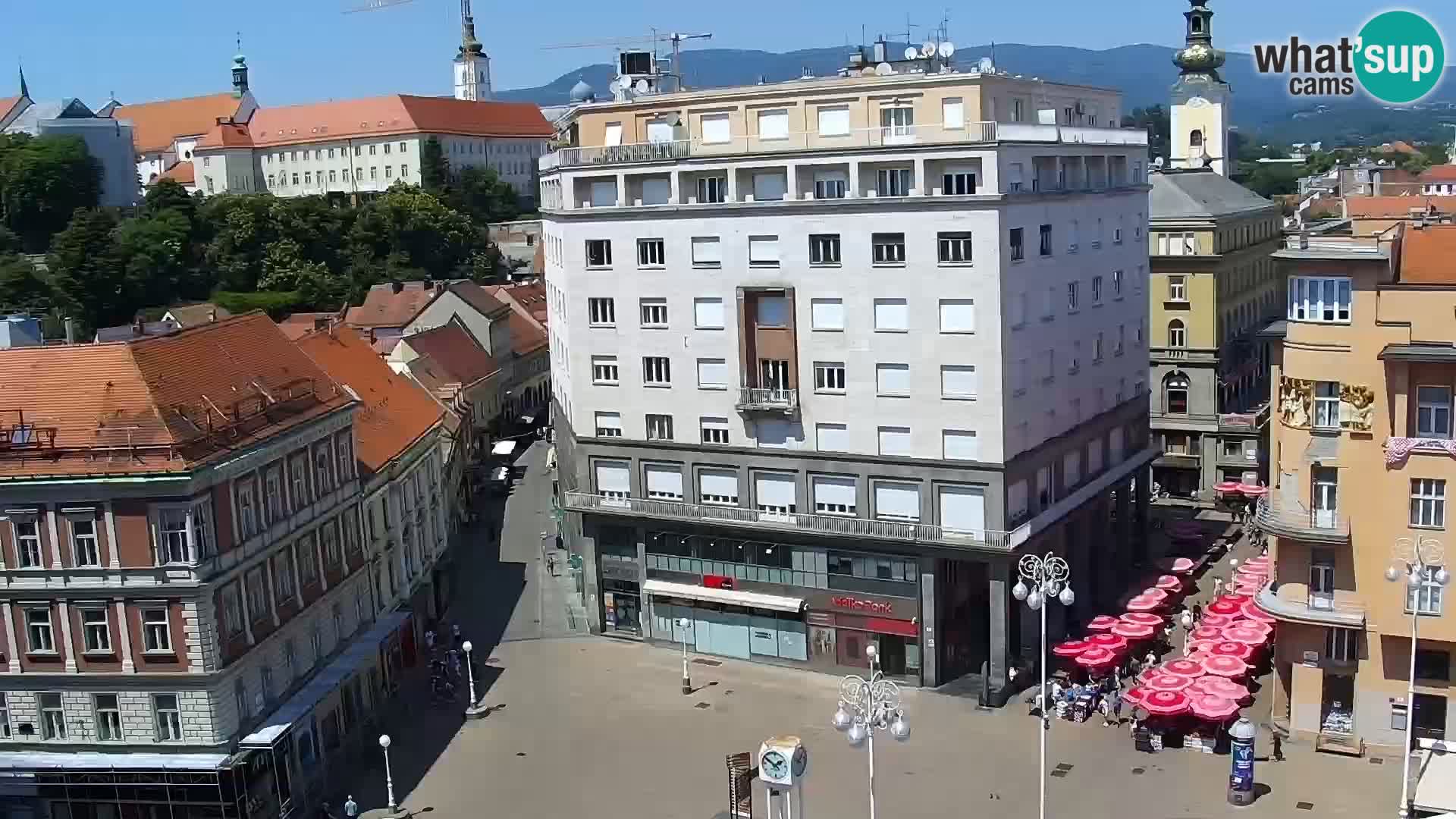 Kamera v živo Zagreb – Trg Bana Jelačića