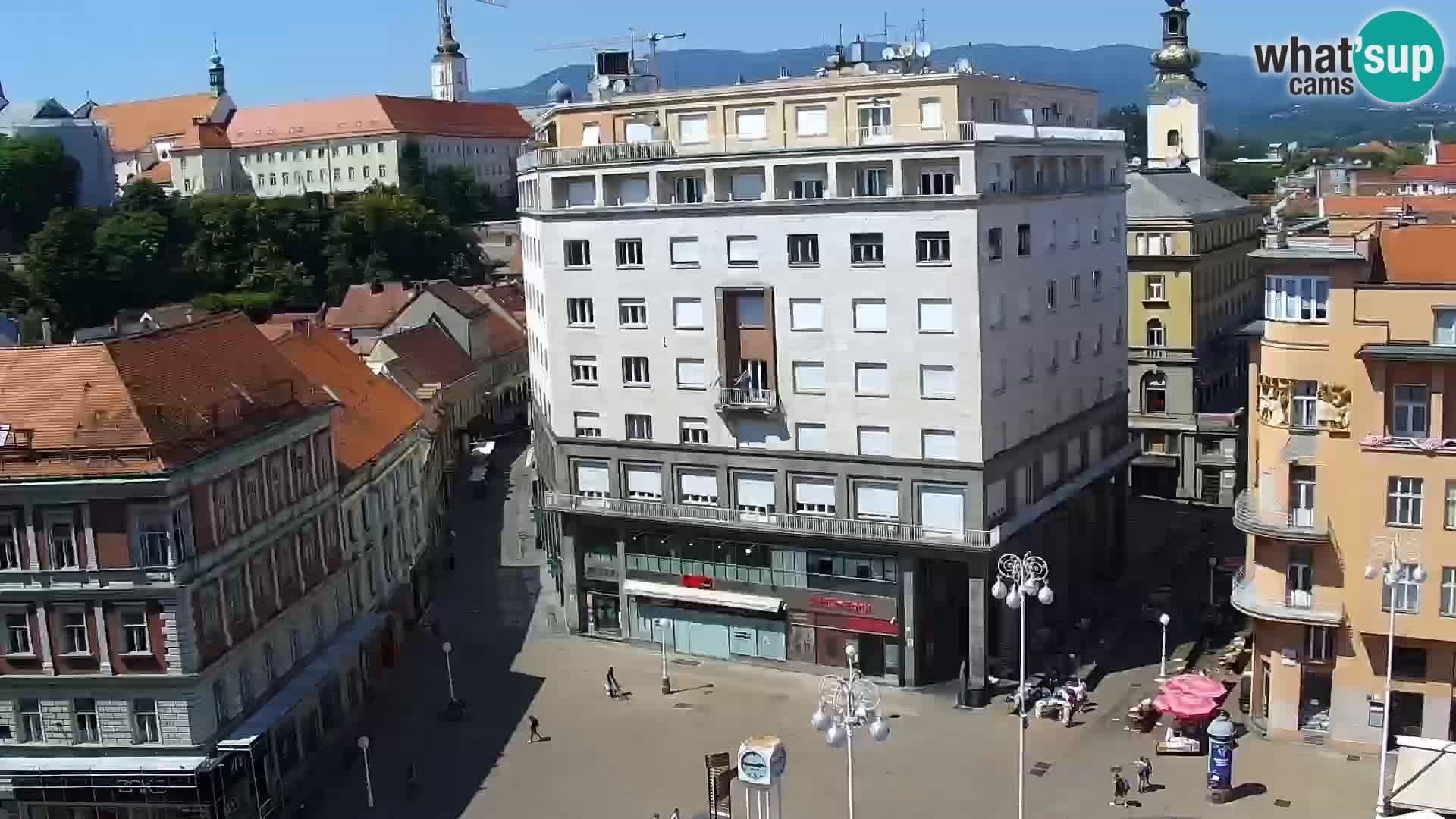Trg Bana Jelačića v živo Zagreb – Hotel Dubrovnik