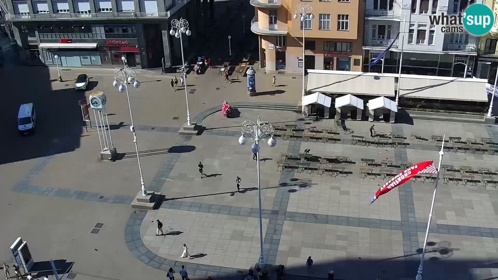 Trg Bana Jelačića v živo Zagreb – Hotel Dubrovnik