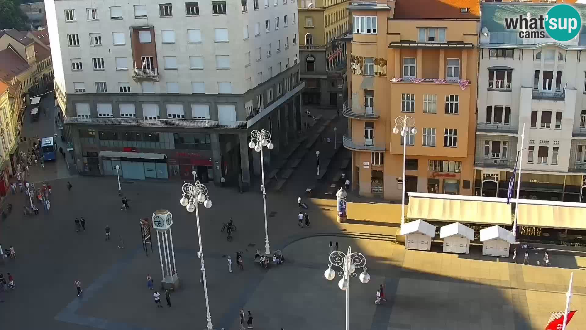 Plaza Ban Jelačić camera en vivo Zagreb – Hotel Dubrovnik