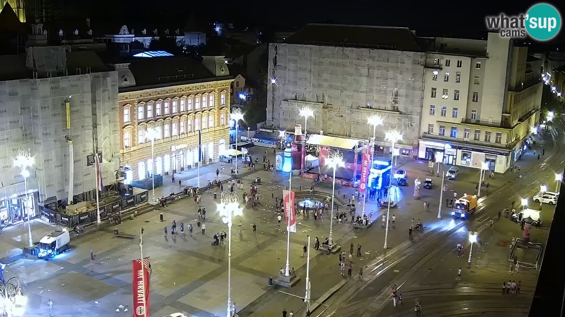 Ban Jelačić Platz  Live webcam Zagreb – Hotel Dubrovnik