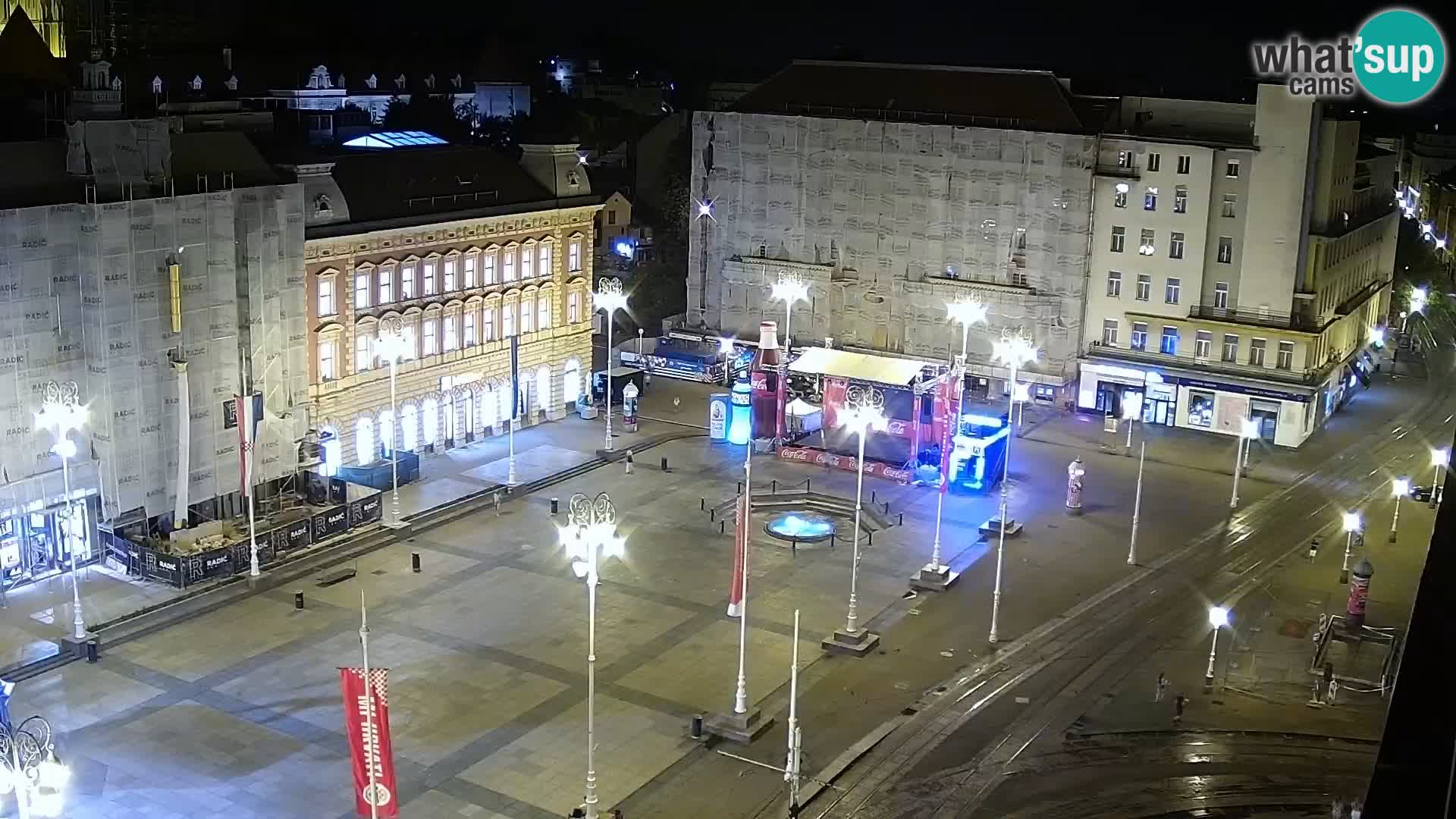 Ban Jelačić Platz  Live webcam Zagreb – Hotel Dubrovnik