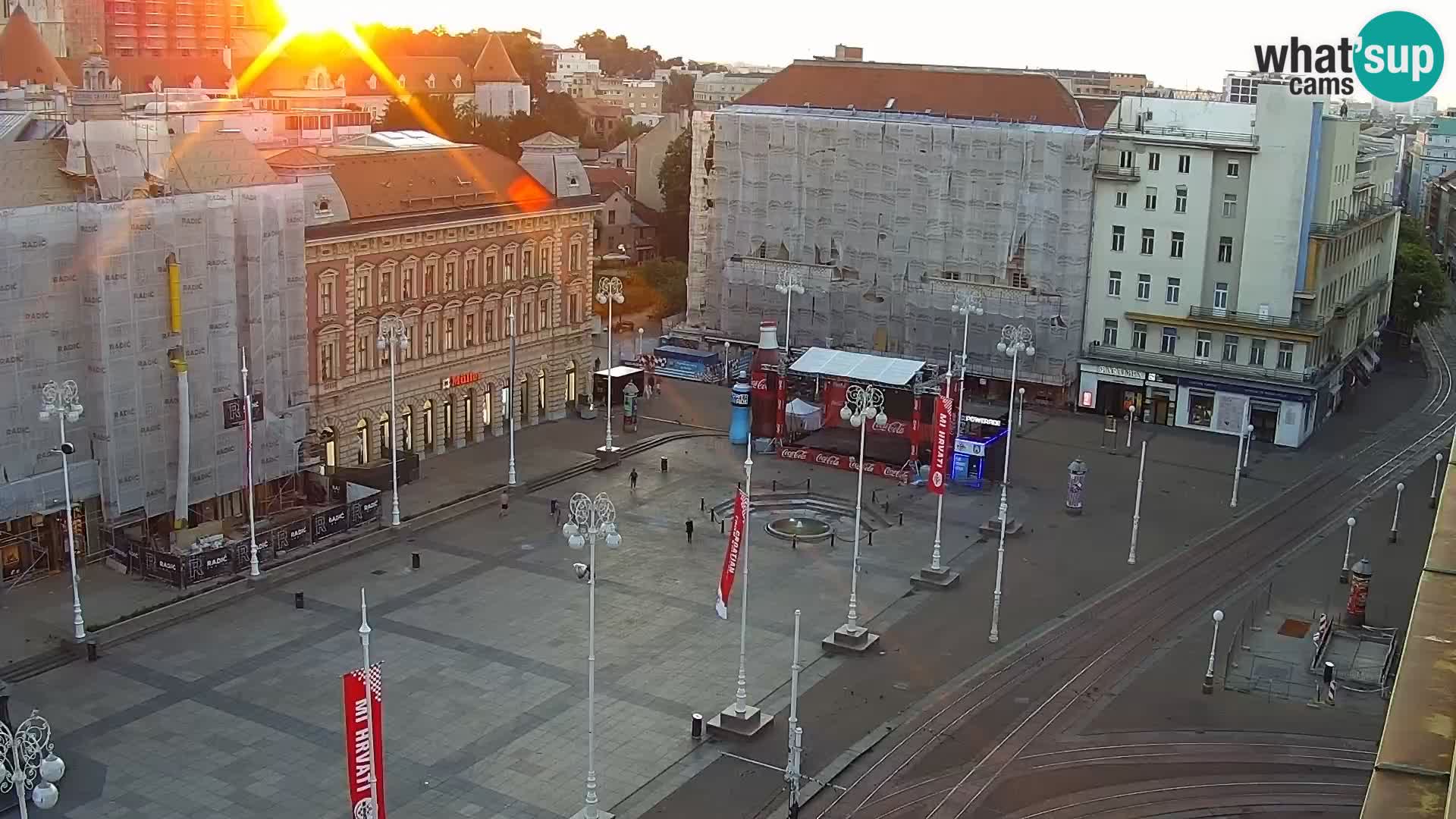 Piazza Ban Jelačić livecam Zagreb – Hotel Dubrovnik