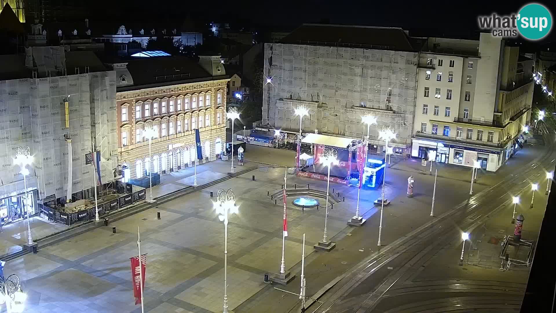 LIVE Webcam Zagreb Hotel Dubrovnik | Ban Jelačić square