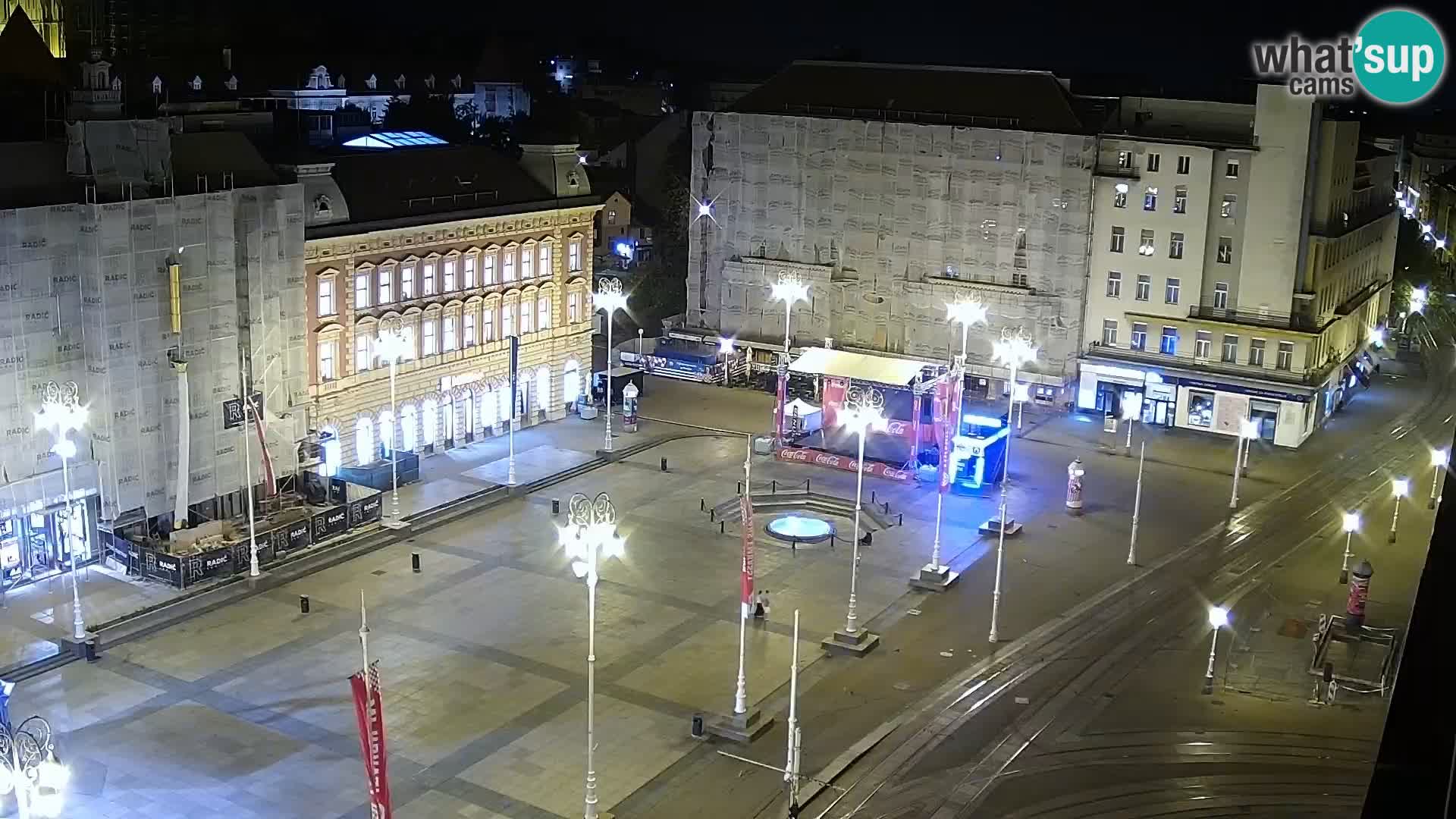 Trg Bana Jelačića web kamera Zagreb – Hotel Dubrovnik