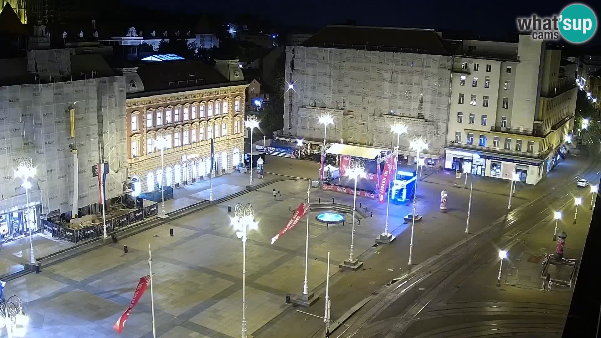 Plaza Ban Jelačić camera en vivo Zagreb – Hotel Dubrovnik