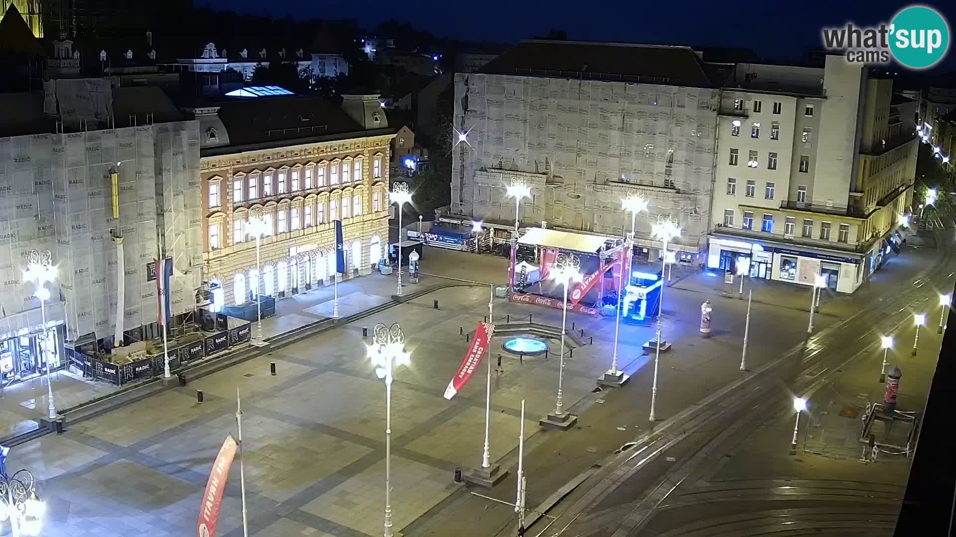 Plaza Ban Jelačić camera en vivo Zagreb – Hotel Dubrovnik