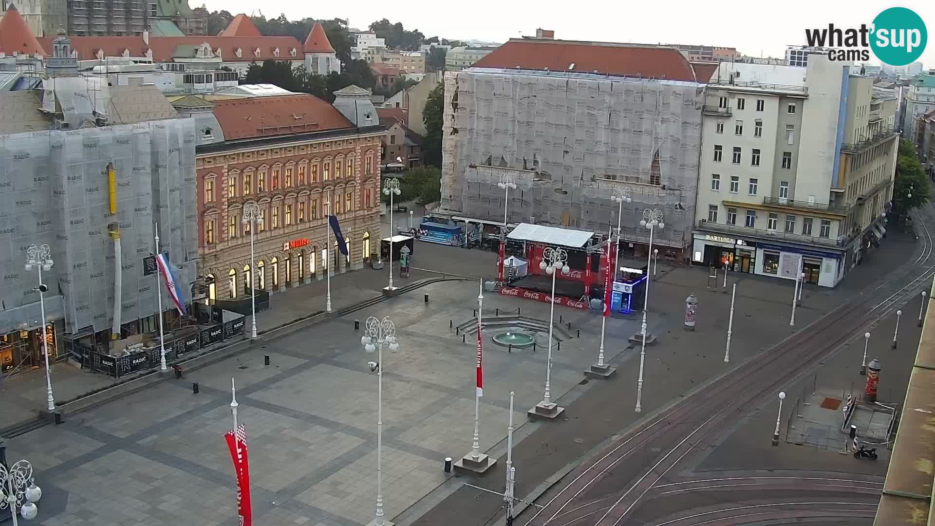 Piazza Ban Jelačić livecam Zagreb – Hotel Dubrovnik
