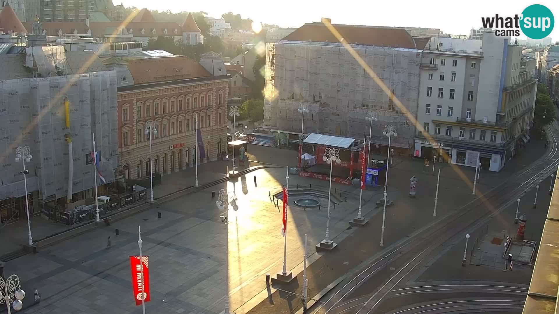 Plaza Ban Jelačić camera en vivo Zagreb – Hotel Dubrovnik
