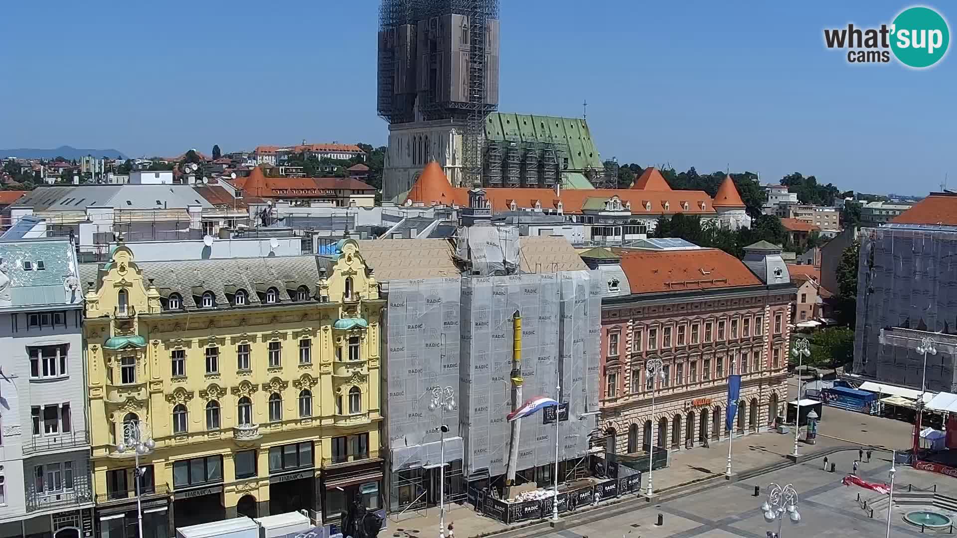 Plaza Ban Jelačić camera en vivo Zagreb – Hotel Dubrovnik