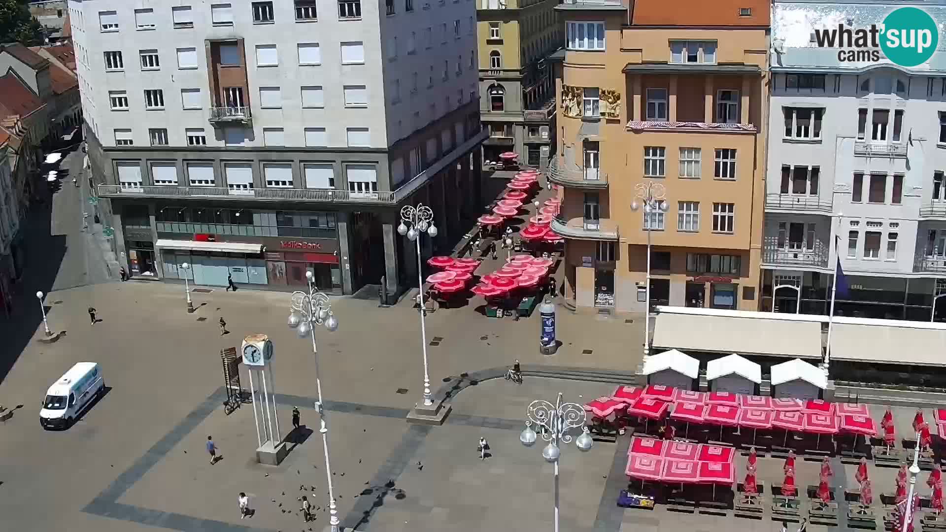 Trg Bana Jelačića v živo Zagreb – Hotel Dubrovnik