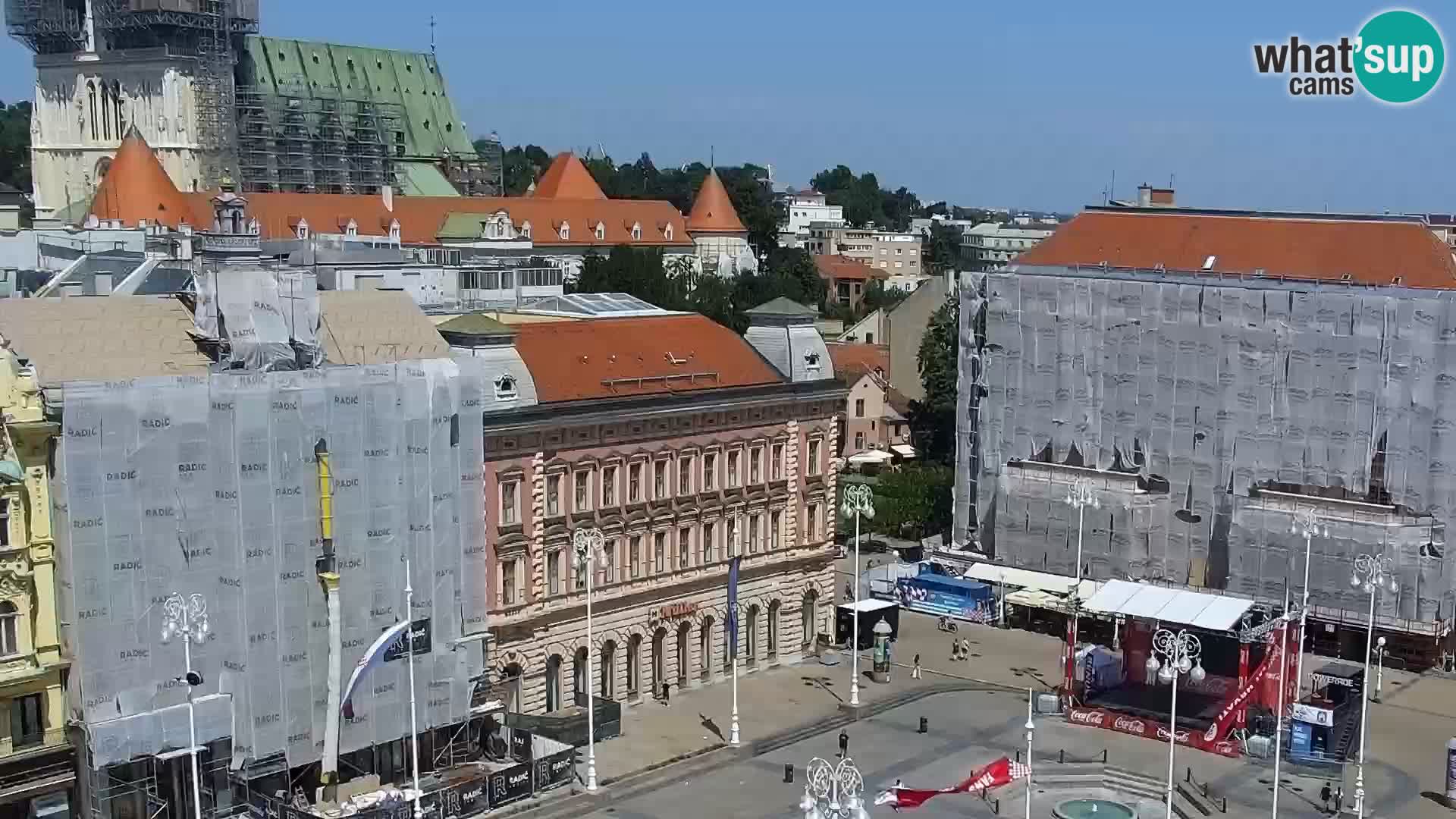 Plaza Ban Jelačić camera en vivo Zagreb – Hotel Dubrovnik