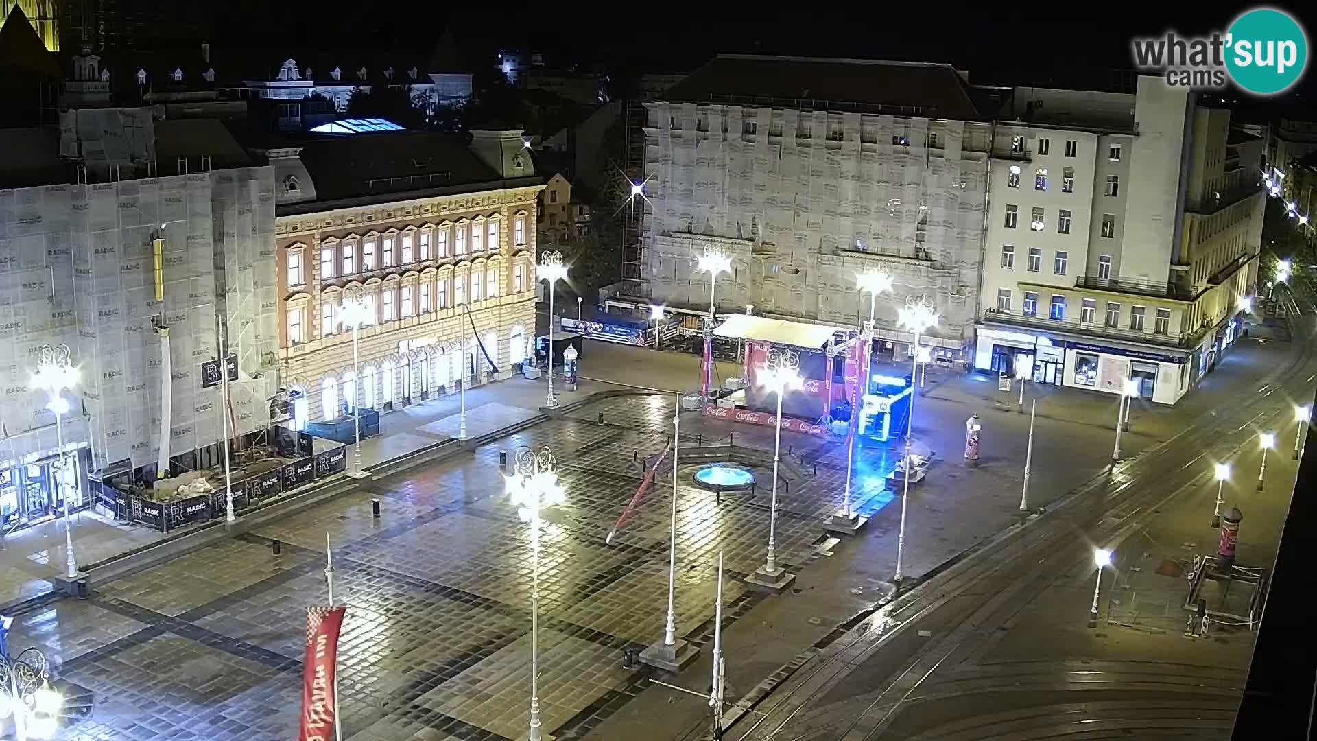 Trg Bana Jelačića v živo Zagreb – Hotel Dubrovnik