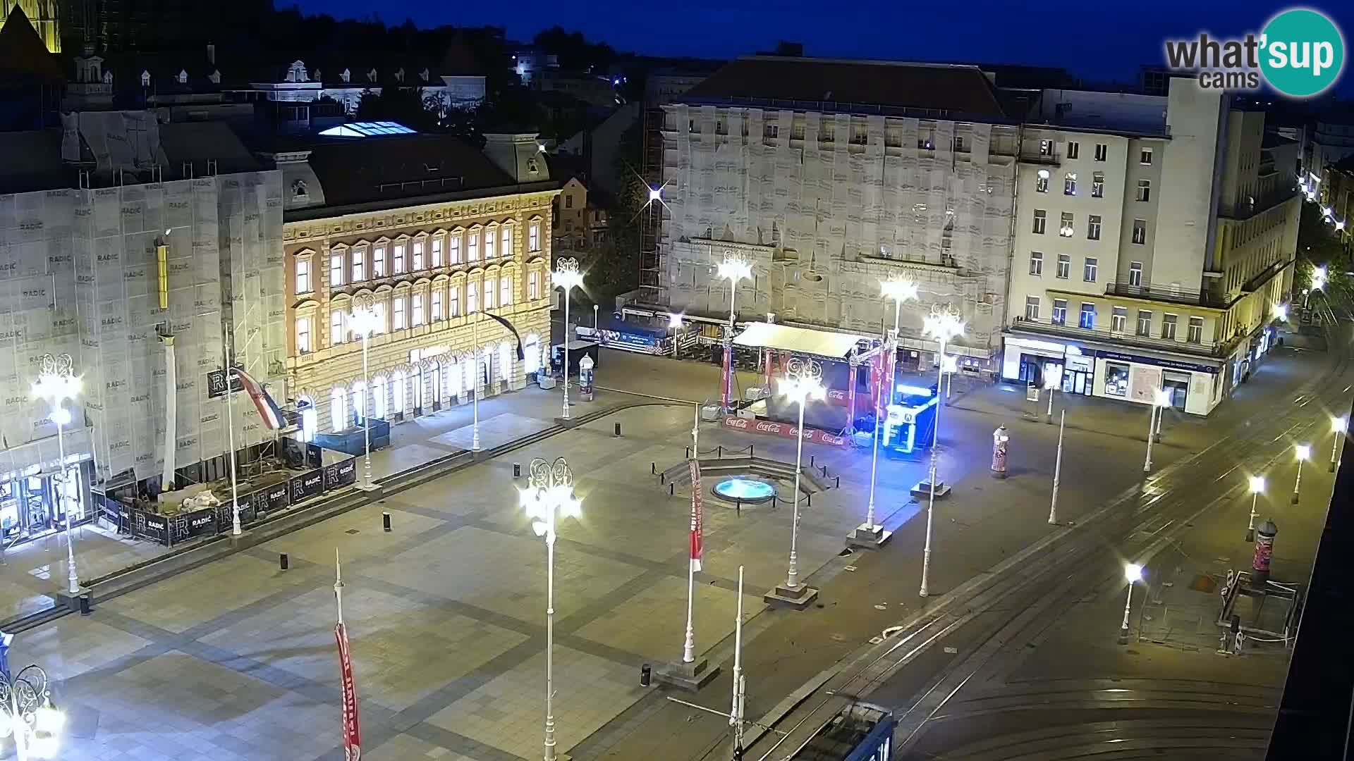 LIVE Webcam Zagreb Hotel Dubrovnik | Ban Jelačić square