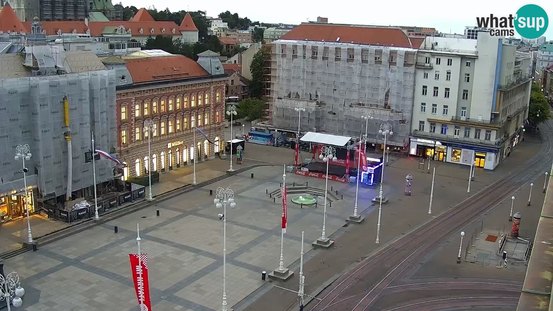 Ban Jelačić Platz  Live webcam Zagreb – Hotel Dubrovnik