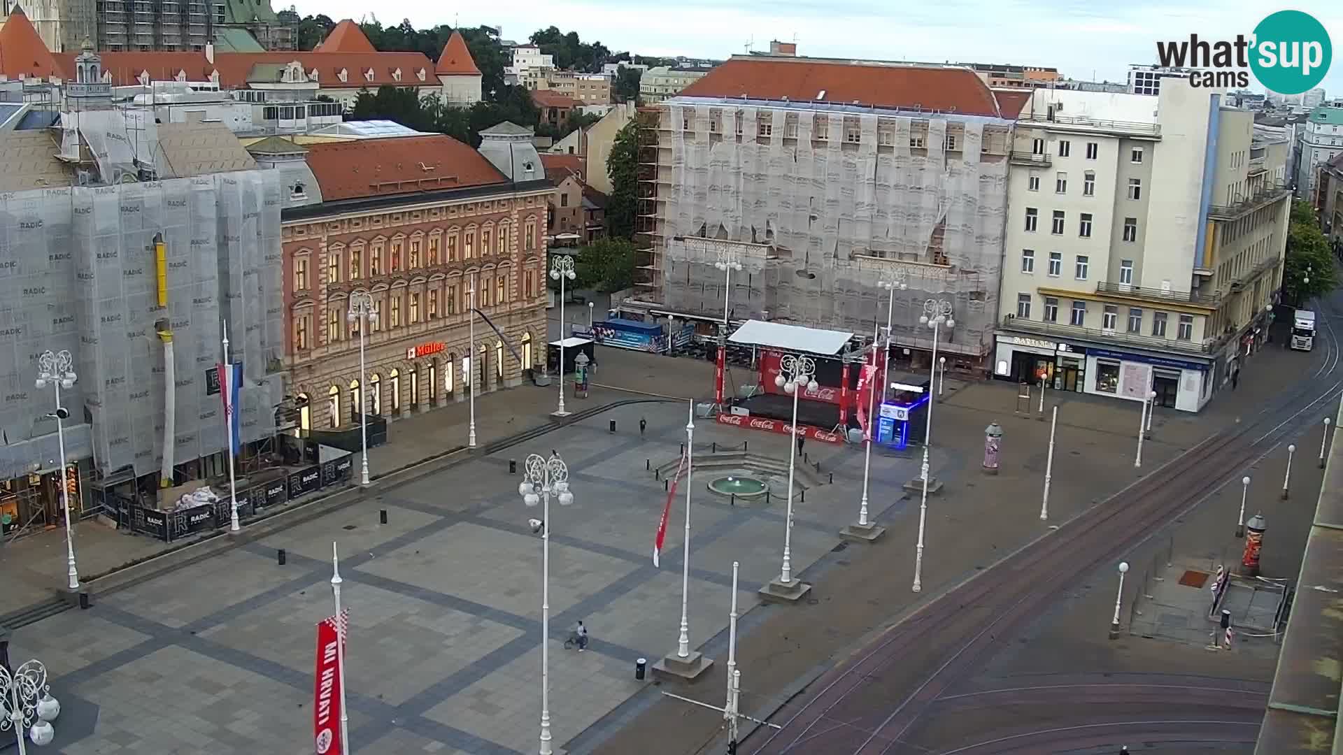 Plaza Ban Jelačić camera en vivo Zagreb – Hotel Dubrovnik