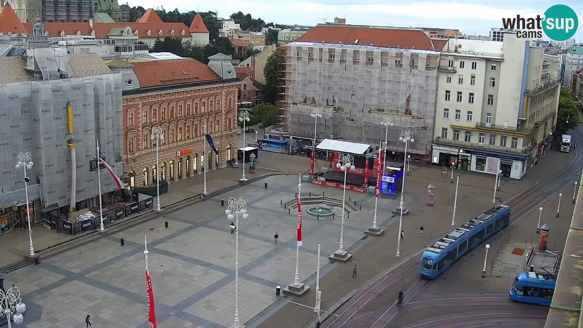 Ban Jelačić Platz  Live webcam Zagreb – Hotel Dubrovnik