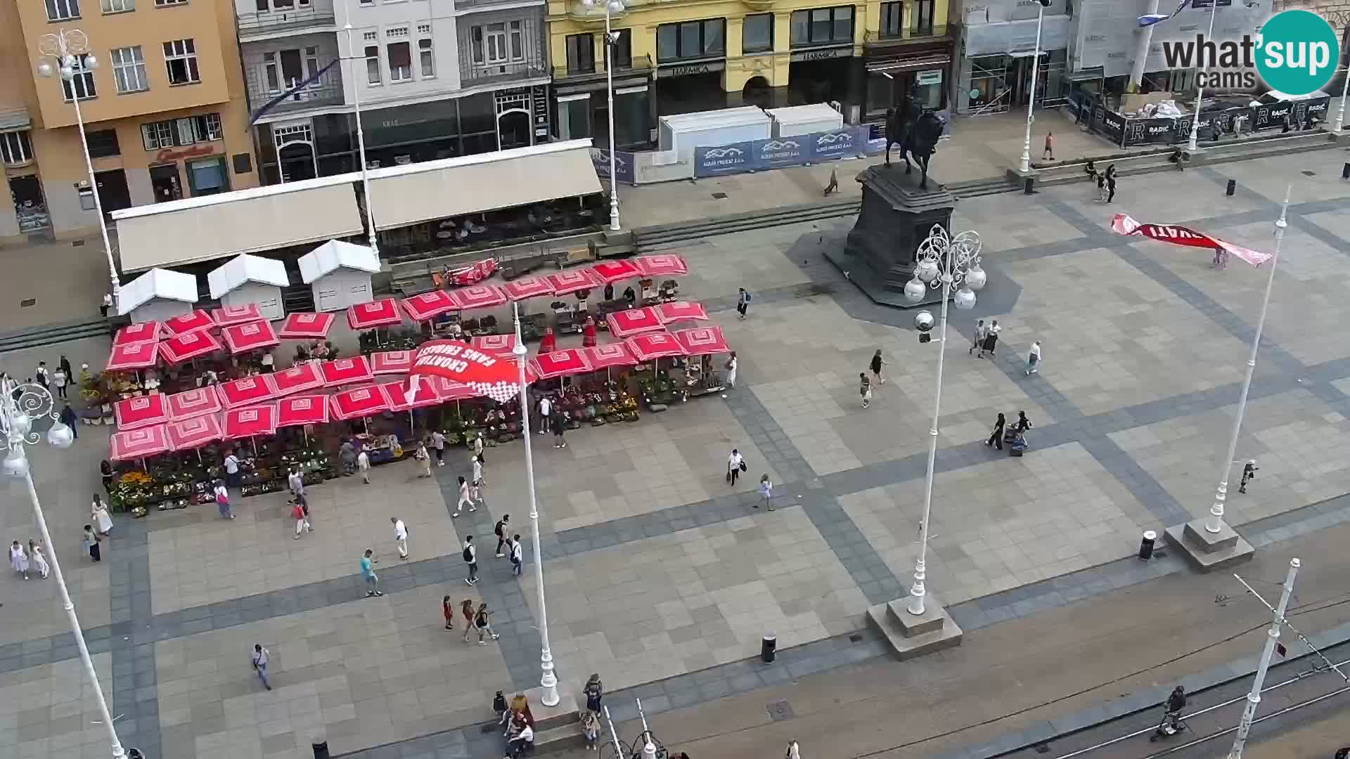 Ban Jelačić Platz  Live webcam Zagreb – Hotel Dubrovnik