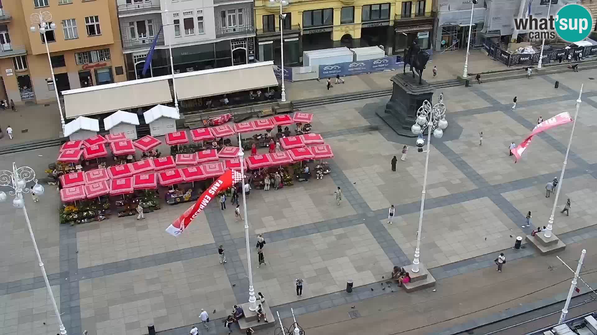 Ban Jelačić Platz  Live webcam Zagreb – Hotel Dubrovnik