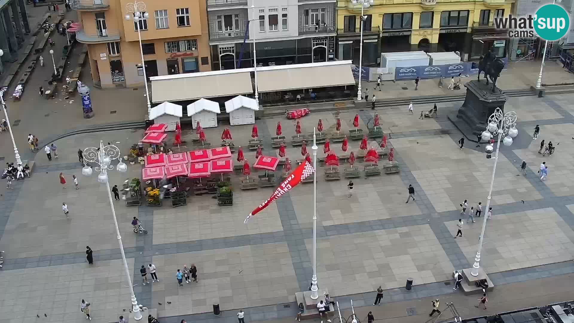Ban Jelačić Platz  Live webcam Zagreb – Hotel Dubrovnik