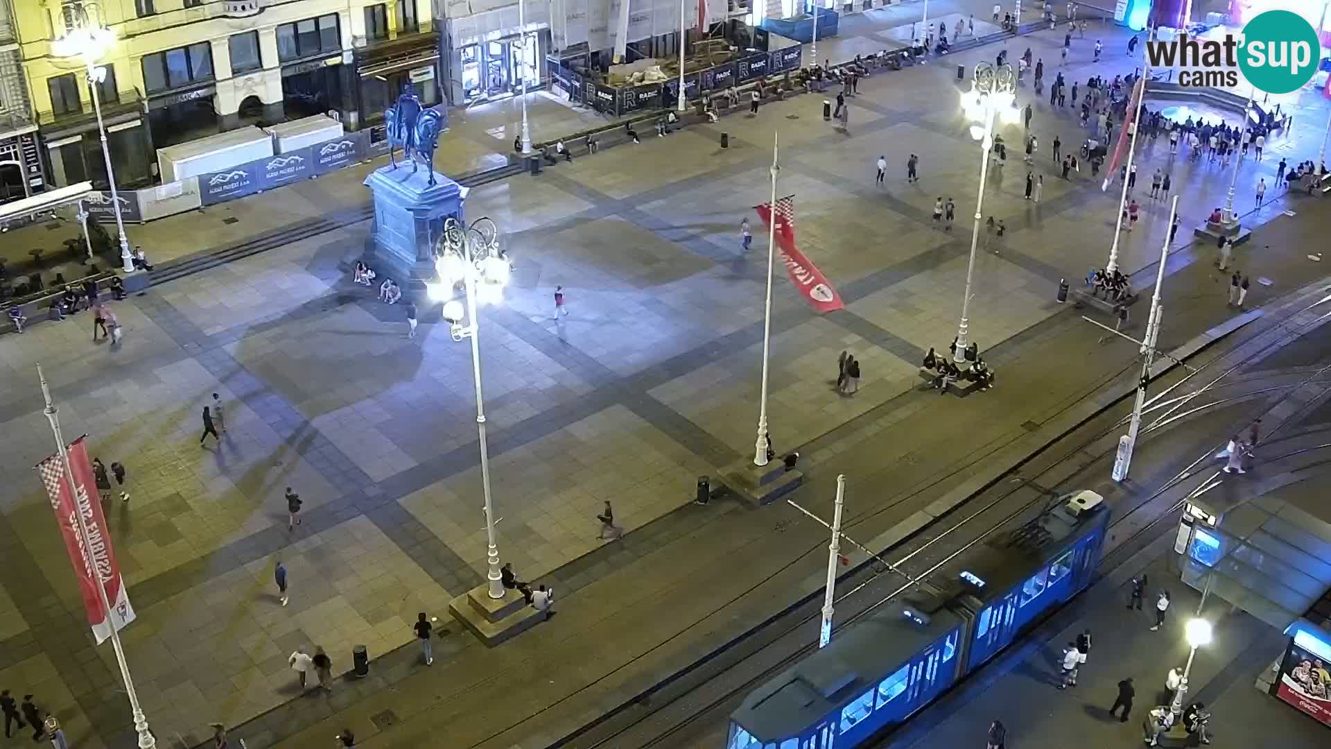 LIVE Webcam Zagreb Hotel Dubrovnik | Ban Jelačić square