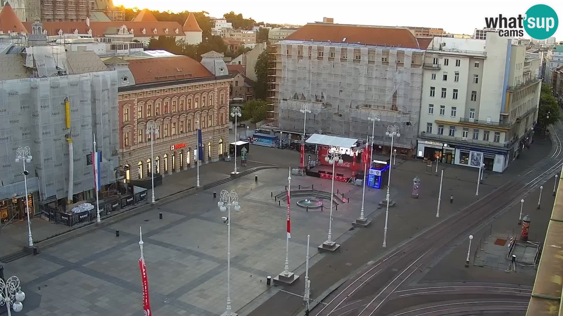 Piazza Ban Jelačić livecam Zagreb – Hotel Dubrovnik