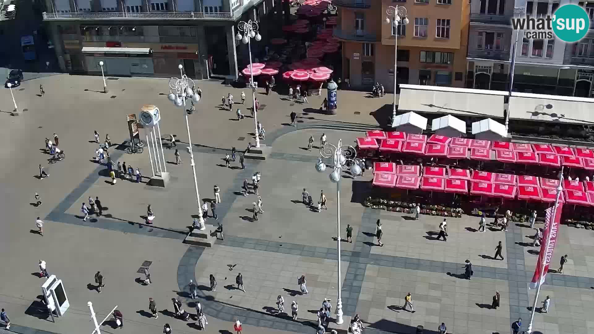 Trg Bana Jelačića web kamera Zagreb – Hotel Dubrovnik