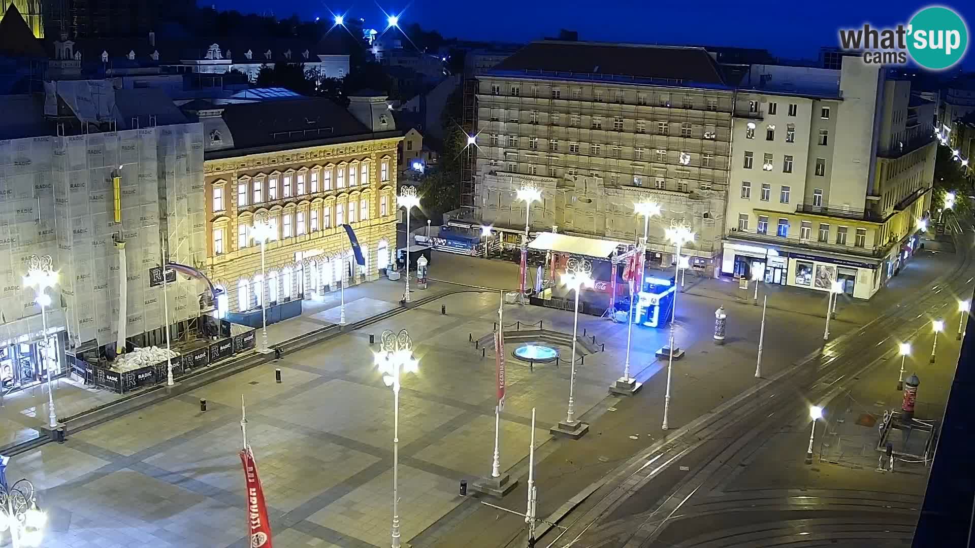 Piazza Ban Jelačić livecam Zagreb – Hotel Dubrovnik