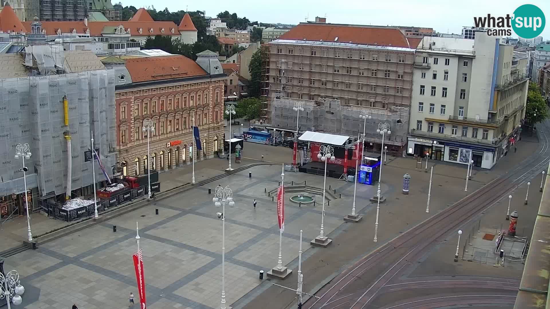 Piazza Ban Jelačić livecam Zagreb – Hotel Dubrovnik