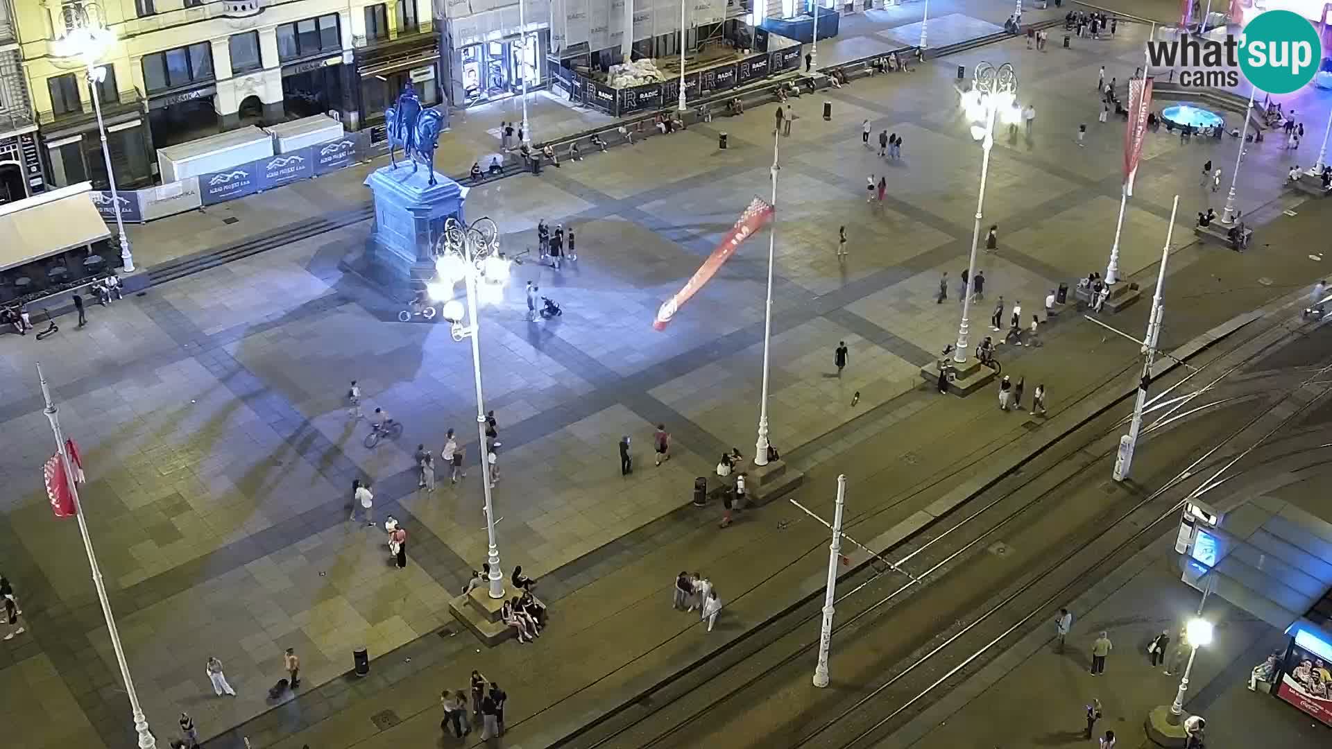 LIVE Webcam Zagreb Hotel Dubrovnik | Ban Jelačić square