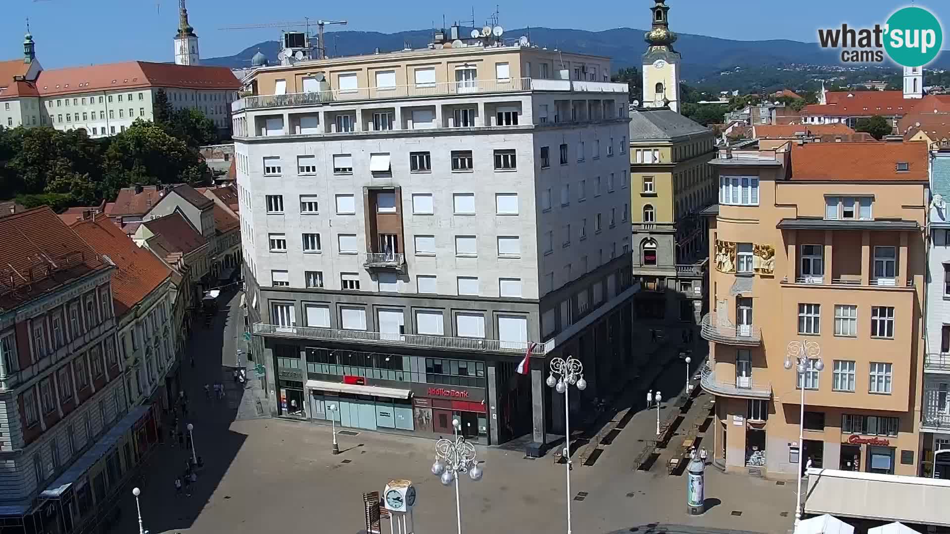 Trg Bana Jelačića web kamera Zagreb – Hotel Dubrovnik