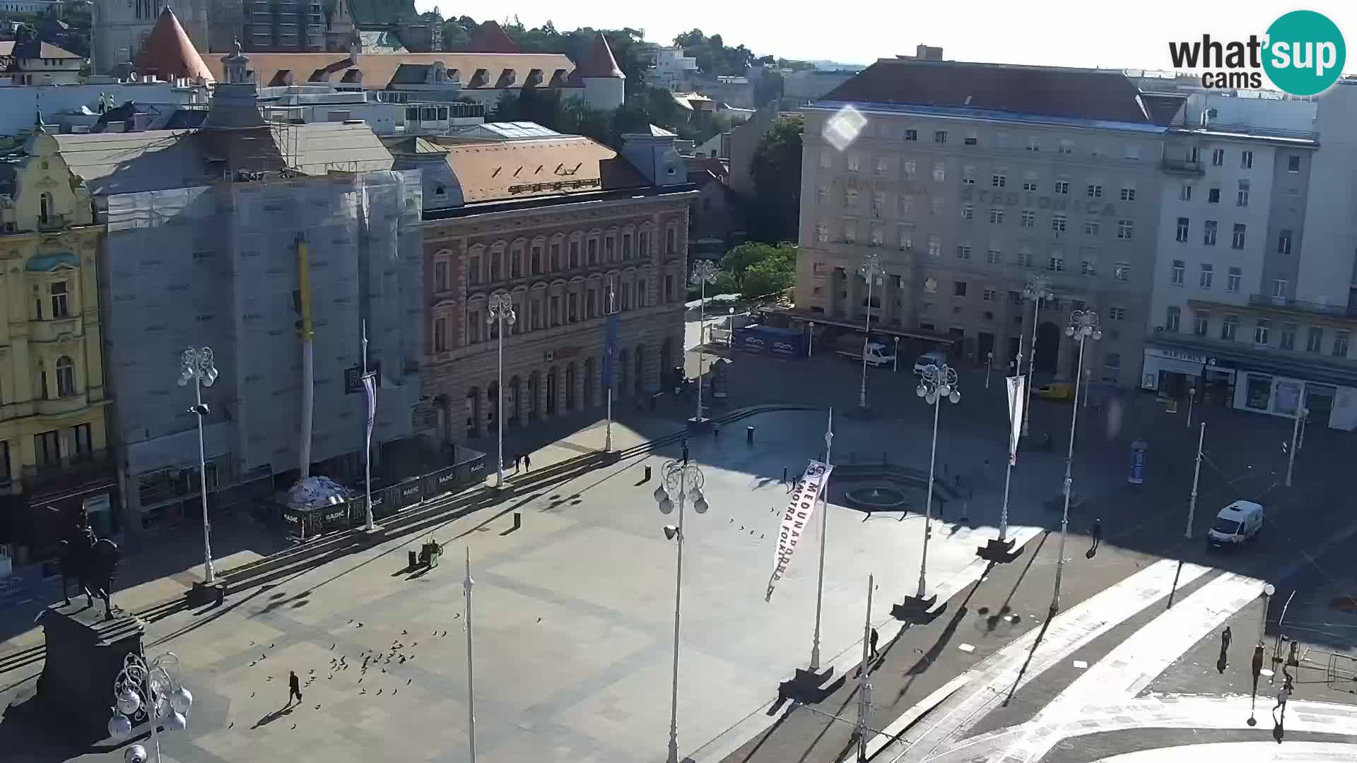 LIVE Webcam Zagreb Hotel Dubrovnik | Ban Jelačić square