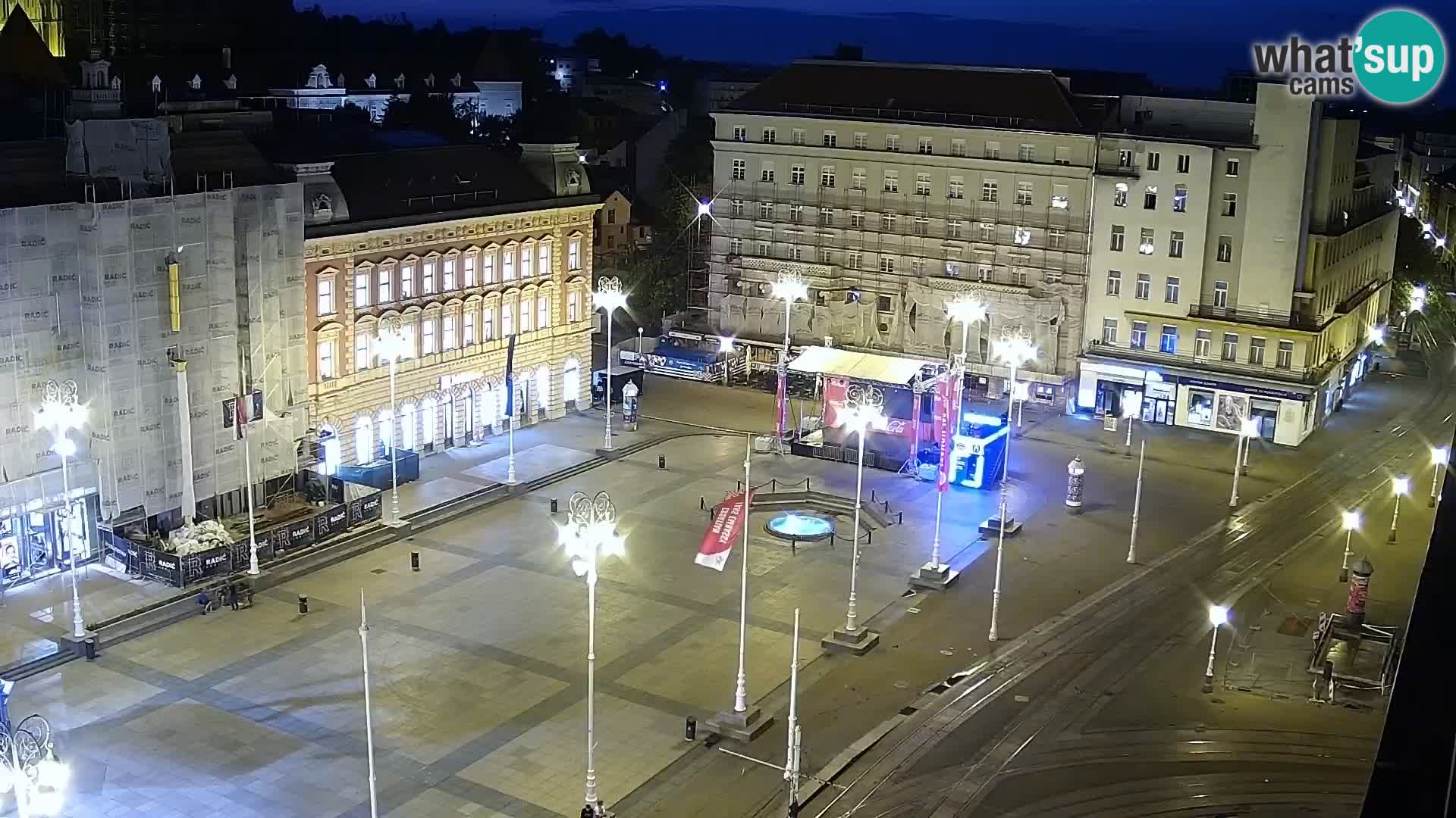 LIVE Webcam Zagreb Hotel Dubrovnik | Ban Jelačić square