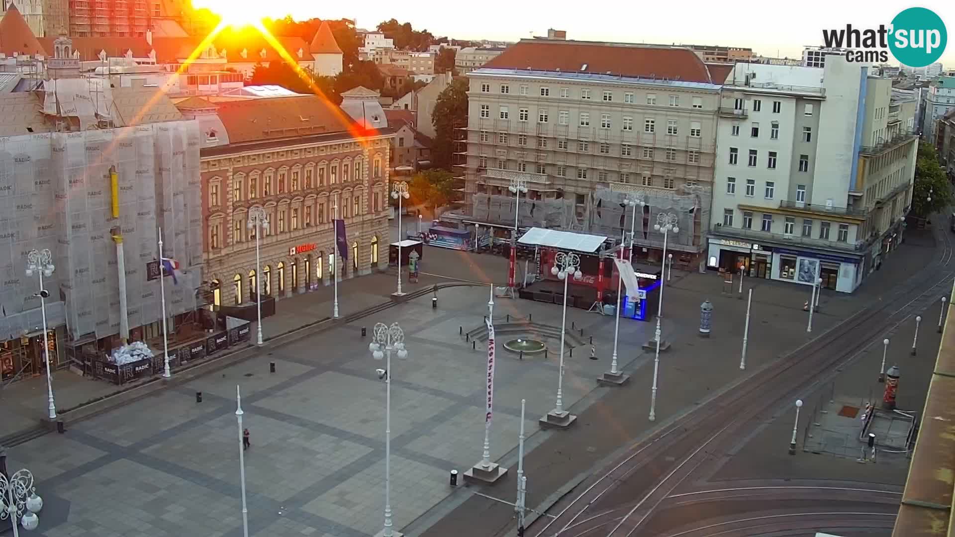Trg Bana Jelačića web kamera Zagreb – Hotel Dubrovnik