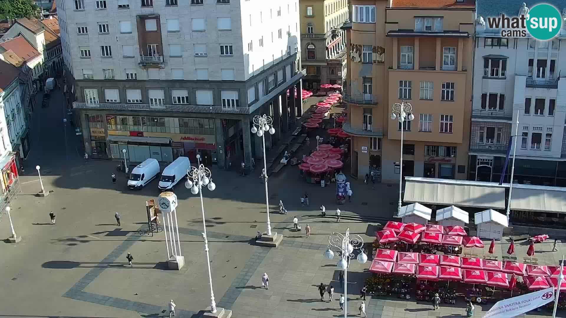 Trg Bana Jelačića web kamera Zagreb – Hotel Dubrovnik