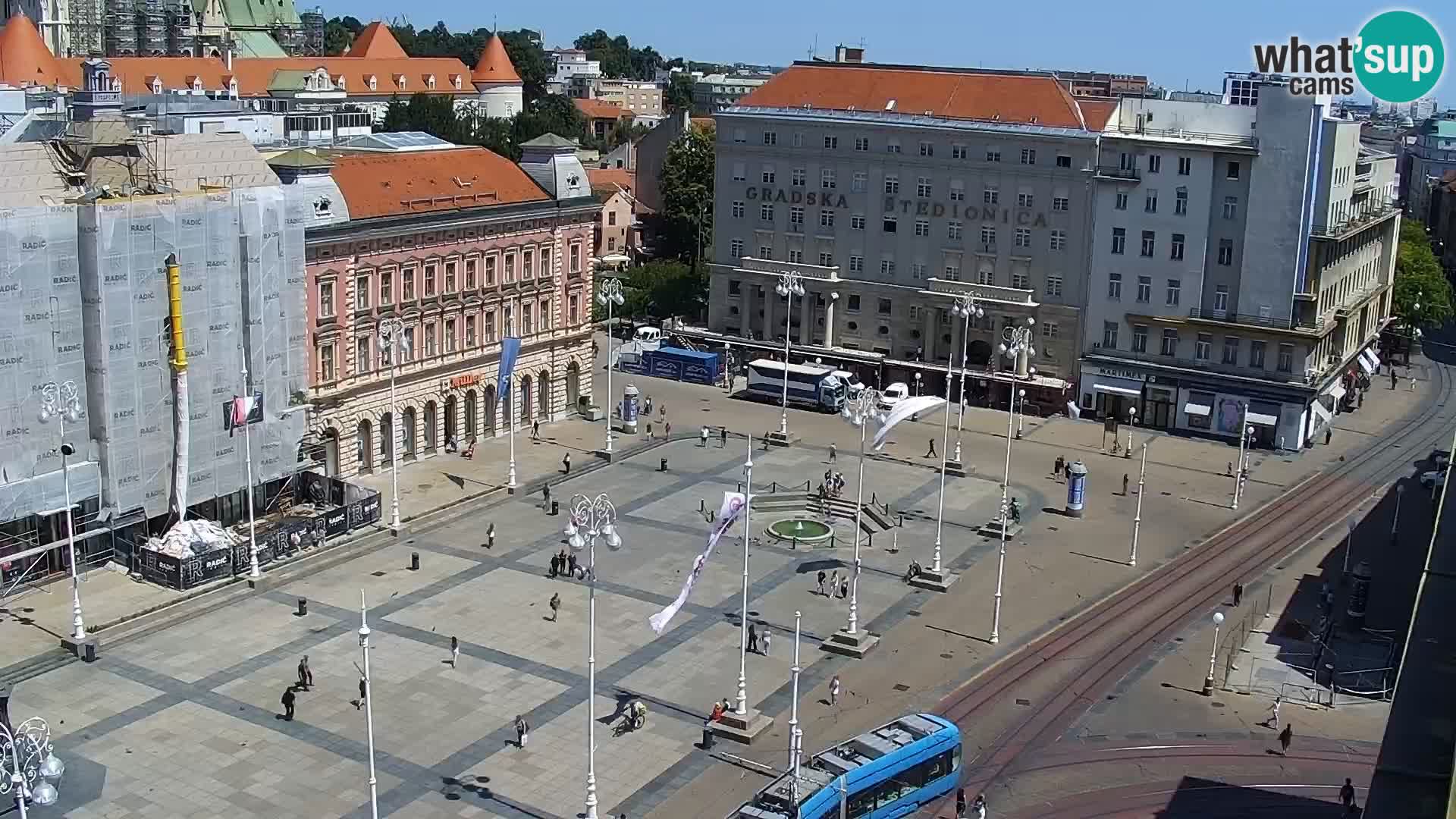 Ban Jelačić Platz  Live webcam Zagreb – Hotel Dubrovnik