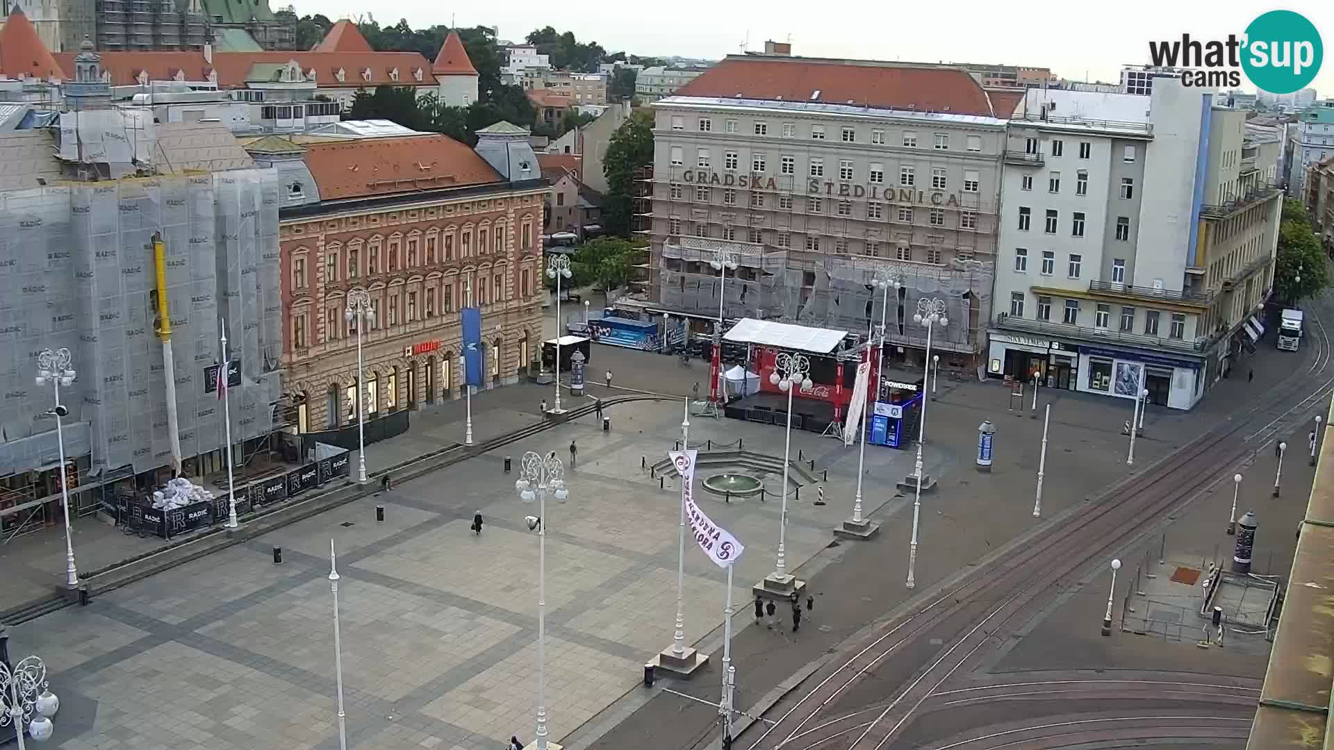 LIVE Webcam Zagreb Hotel Dubrovnik | Ban Jelačić square