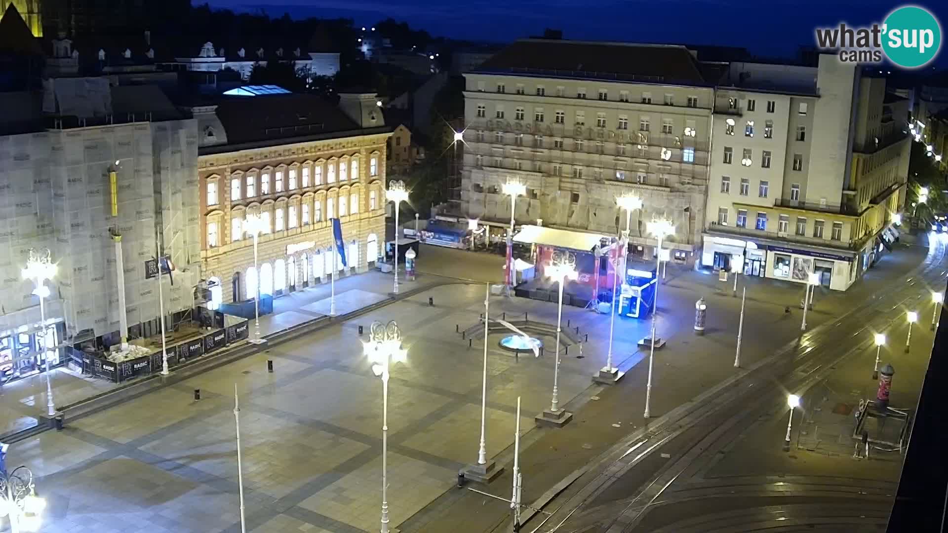 LIVE Webcam Zagreb Hotel Dubrovnik | Ban Jelačić square