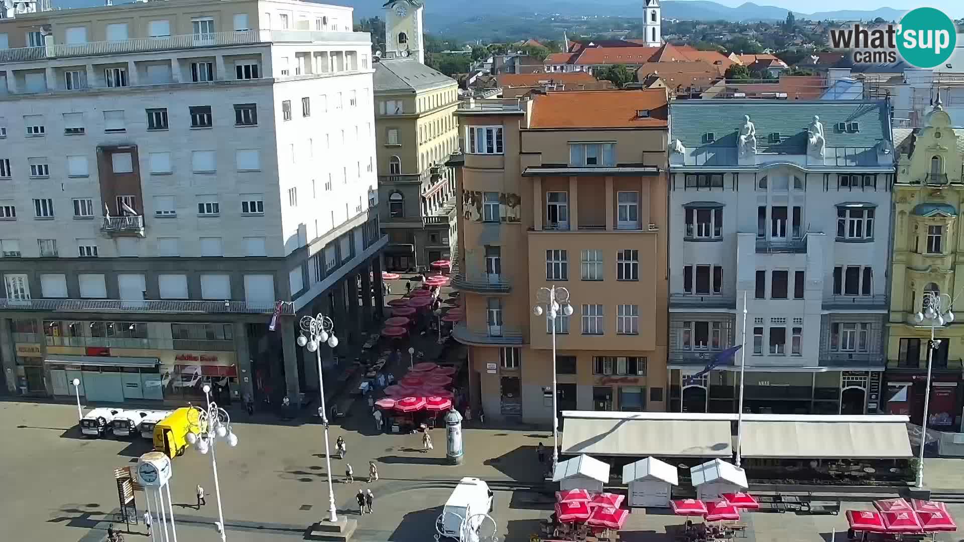 Ban Jelačić Platz  Live webcam Zagreb – Hotel Dubrovnik